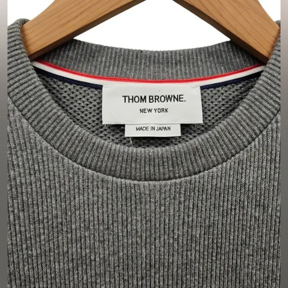 Thom Browne "Contrast Stitch" Cotton Popover - Picture 3 of 3
